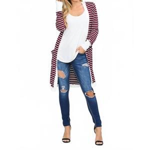 NEW SUSI stripe midi open cardigan in multicolor